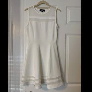 LuLu’s White A-Line Skater Dress